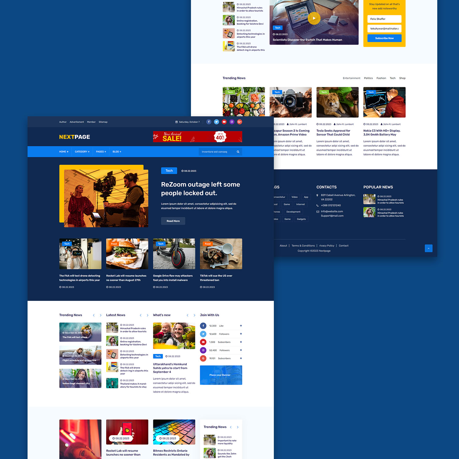 A fujifilm instant camera on a dark electric blue background.